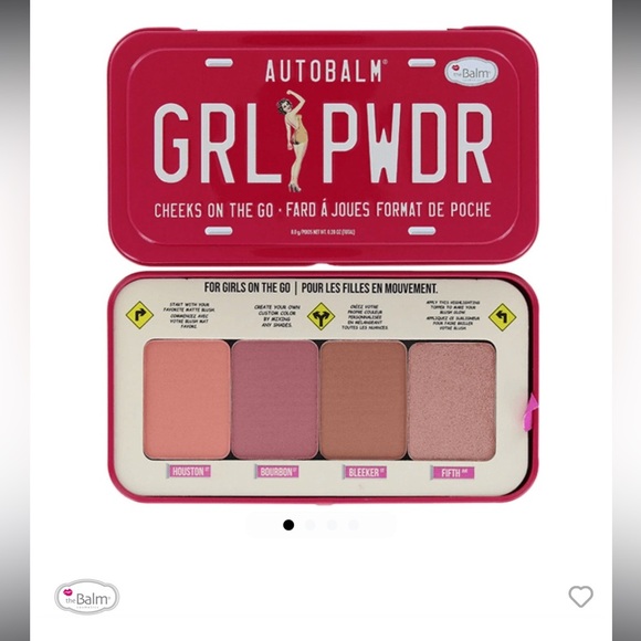 NIB: TheBalm Auto Balm GRL PWDR Cheeks On The Go Blush Pallet - Picture 1 of 8